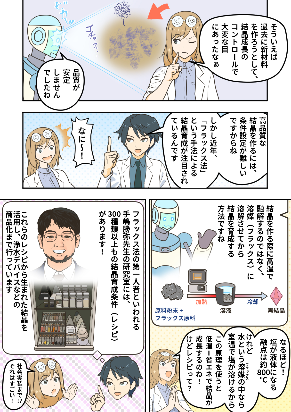 カギは結晶成長の制御！ <br>サステナブルな先端材料に貢献する